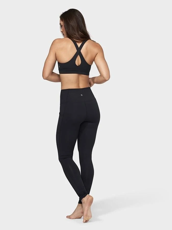 Manduka Essential Women's Yoga Leggings With Pocket - Black 8 Manduka Essential Women's Yoga Leggings With Pocket - Black - Image 6