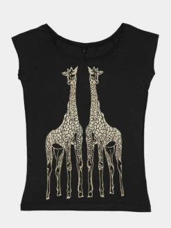 Emma Nissim Natural Organic Women's T-Shirt Top - Giraffes
