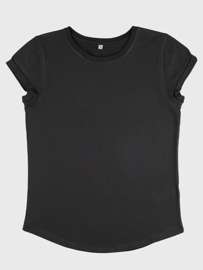 Yoga Studio Women's Organic Cotton Rolled Sleeve T-Shirt 4 Yoga Studio Women's Organic Cotton Rolled Sleeve T-Shirt - Image 2