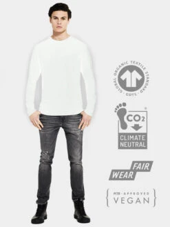 Yoga Studio Men's Long Sleeve Organic Cotton T-Shirt