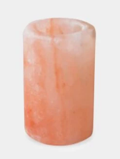 Yoga Studio Himalayan Salt Tealight Candle Holder - Cylinder