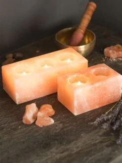 Yoga Studio Himalayan Salt Tealight Candle Holder - Double -Yoga Supply Store 24a0emcjtpl