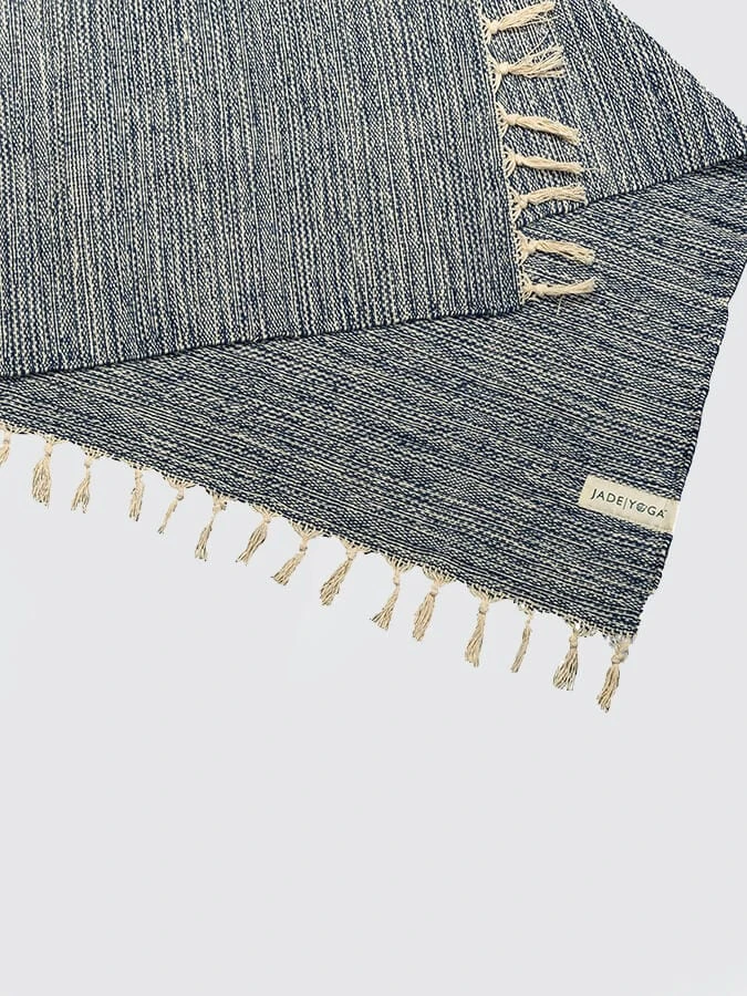 Jade Yoga Recycled Cotton Yoga Blanket 4 Jade Yoga Recycled Cotton Yoga Blanket - Image 2