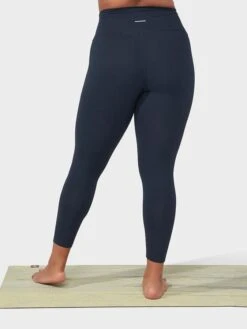 Manduka Foundation Women's High Rise Yoga Leggings With Pocket - Navy -Yoga Supply Store 2n0p4wl5los