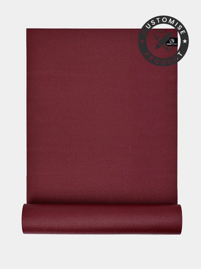 The Yoga Studio 6mm Yoga Mat With Custom Design - Raspberry 3 The Yoga Studio 6mm Yoga Mat With Custom Design - Raspberry
