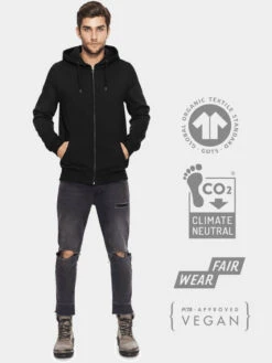 Yoga Studio Men's Organic Cotton Zip Up Hoodie