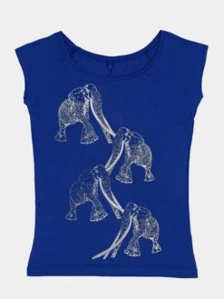 Emma Nissim Natural Organic Women's T-Shirt Top - Elephant Tuskers -Yoga Supply Store 4sae4nlhfat