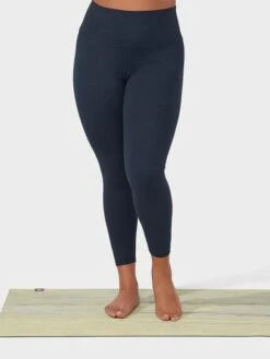 Manduka Foundation Women's High Rise Yoga Leggings With Pocket - Navy -Yoga Supply Store 5oc4dj0xykg