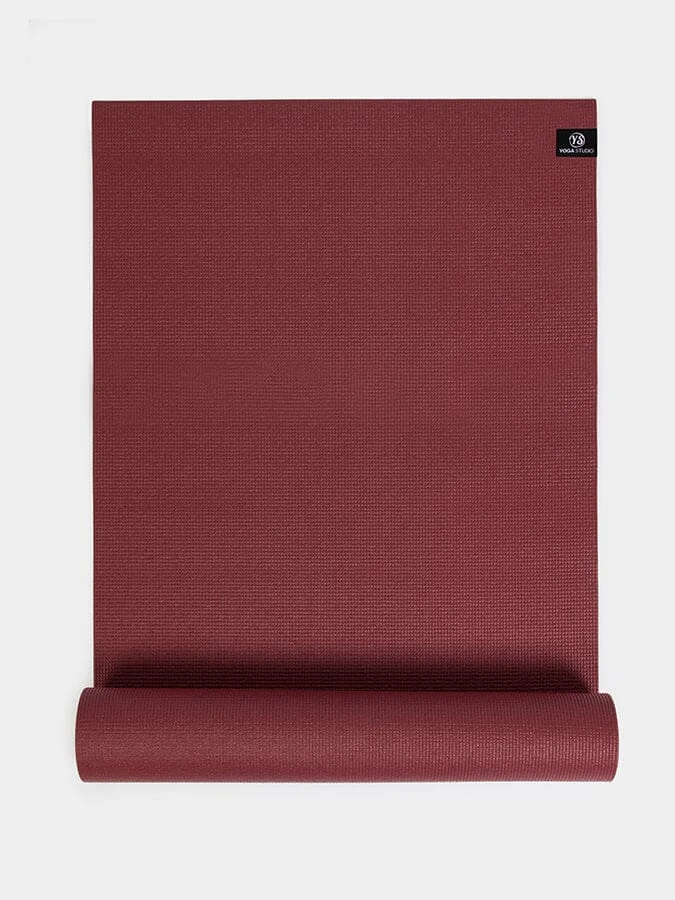 Yoga Studio 6mm Burgundy Yoga Mat With Custom Logo Design 3 Yoga Studio 6mm Burgundy Yoga Mat With Custom Logo Design
