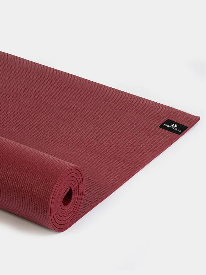 Yoga Studio 6mm Burgundy Yoga Mat With Custom Logo Design 6 Yoga Studio 6mm Burgundy Yoga Mat With Custom Logo Design - Image 4