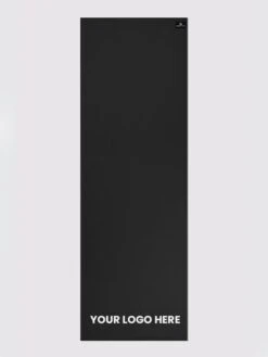 Yoga Studio 6mm Black Yoga Mat With Custom Logo Design -Yoga Supply Store Yoga Studio Mat Black 4 Logo Bottom