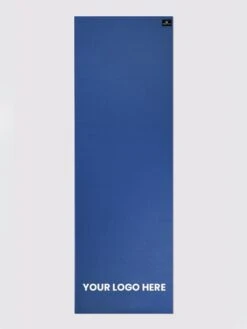 Yoga Studio 6mm Blue Yoga Mat With Custom Logo Design 15 Yoga Studio 6mm Blue Yoga Mat With Custom Logo Design -Yoga Supply Store Yoga Studio Mat Blue Logo Bottom