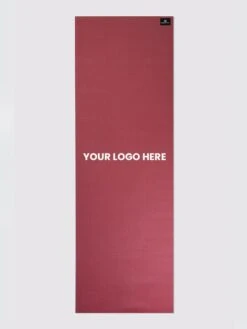 Yoga Studio 6mm Burgundy Yoga Mat With Custom Logo Design 14 Yoga Studio 6mm Burgundy Yoga Mat With Custom Logo Design -Yoga Supply Store Yoga Studio Mat Burgundy Logo Middle