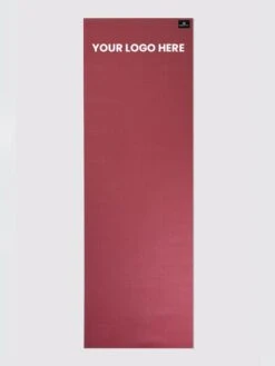 Yoga Studio 6mm Burgundy Yoga Mat With Custom Logo Design 13 Yoga Studio 6mm Burgundy Yoga Mat With Custom Logo Design -Yoga Supply Store Yoga Studio Mat Burgundy Logo Top
