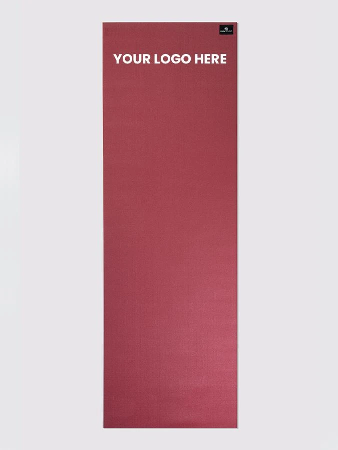 Yoga Studio 6mm Burgundy Yoga Mat With Custom Logo Design 7 Yoga Studio 6mm Burgundy Yoga Mat With Custom Logo Design - Image 5