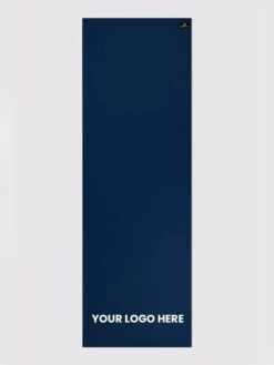 Yoga Studio 6mm Navy Blue Yoga Mat With Custom Logo Design 15 Yoga Studio 6mm Navy Blue Yoga Mat With Custom Logo Design -Yoga Supply Store Yoga Studio Mat Navy Blue Logo Bottom