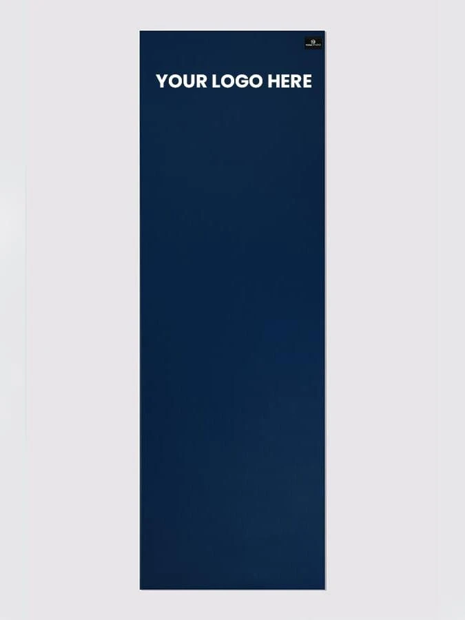 Yoga Studio 6mm Navy Blue Yoga Mat With Custom Logo Design 7 Yoga Studio 6mm Navy Blue Yoga Mat With Custom Logo Design - Image 5