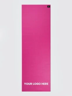 Yoga Studio 6mm Pink Yoga Mat With Custom Logo Design -Yoga Supply Store Yoga Studio Mat Pink Bottom