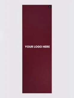 Yoga Studio 6mm Raspberry Yoga Mat With Custom Logo Design 14 Yoga Studio 6mm Raspberry Yoga Mat With Custom Logo Design -Yoga Supply Store Yoga Studio Mat Raspberry Logo Middle