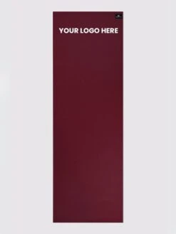 Yoga Studio 6mm Raspberry Yoga Mat With Custom Logo Design 13 Yoga Studio 6mm Raspberry Yoga Mat With Custom Logo Design -Yoga Supply Store Yoga Studio Mat Raspberry Logo Top