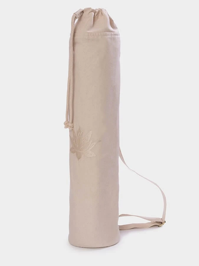 Yoga Studio GOTS Organic Cotton Lotus Yoga Mat Bag 7 Yoga Studio GOTS Organic Cotton Lotus Yoga Mat Bag - Image 5