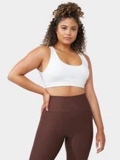 Manduka Presence Women's Bra - White (Double Strap) -Yoga Supply Store b4araizzqfu