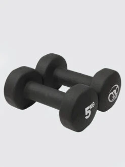 Yoga Mad Pair Of 5Kg Neo Dumbbells - Black