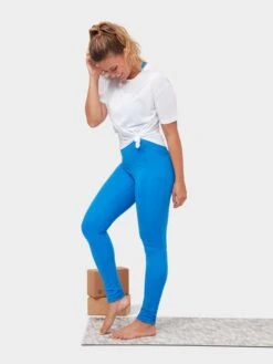 Manduka Renew Women's High Rise Yoga Leggings With Pocket - Be Bold Blue -Yoga Supply Store bmy41kwcgfz