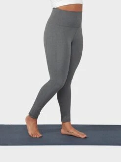 Manduka Renew Women's High Rise Yoga Leggings With Pocket - Heathered Grey -Yoga Supply Store cfebrplqlur