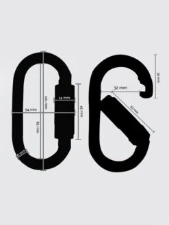 Yoga Studio Prodigy Auto Locking Steel Oval Carabiners 7 Yoga Studio Prodigy Auto Locking Steel Oval Carabiners -Yoga Supply Store cmigmhploqc