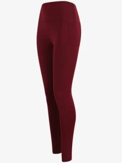 Tombo Core Pocket Women's Yoga Leggings - Burgundy -Yoga Supply Store cuaaeuqi23t