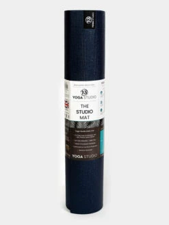 The Yoga Studio 6mm Yoga Mat With Custom Design - Navy Blue 9 The Yoga Studio 6mm Yoga Mat With Custom Design - Navy Blue -Yoga Supply Store e3dwgdpewme