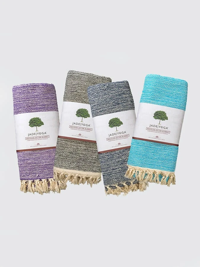 Jade Yoga Recycled Cotton Yoga Blanket 3 Jade Yoga Recycled Cotton Yoga Blanket