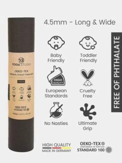 Yoga Studio Oeko-Tex Long & Wide Yoga Mat 4.5mm -Yoga Supply Store edrx5lqnlwe