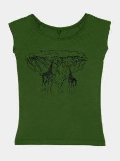Emma Nissim Natural Organic Women's T-Shirt Top - Safari