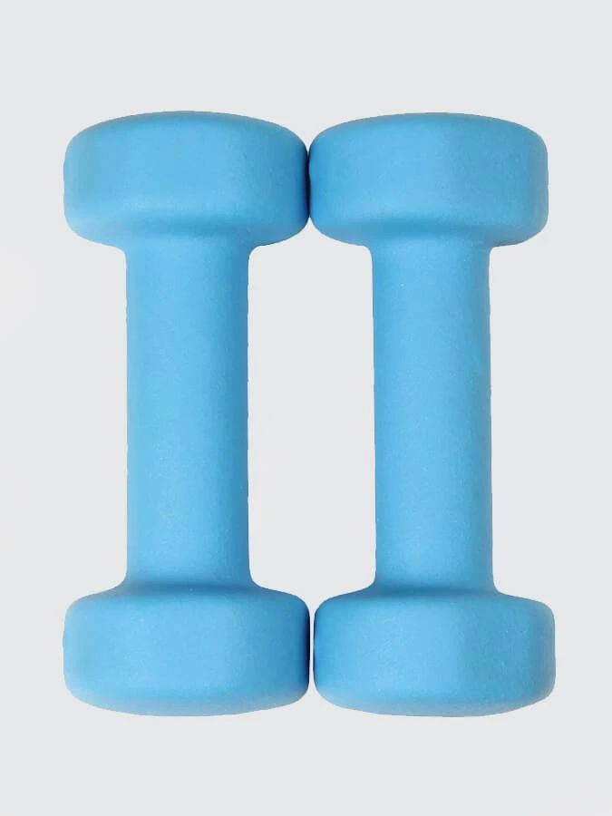 Yoga Mad Pair Of 2Kg Neo Dumbbells - Blue 4 Yoga Mad Pair Of 2Kg Neo Dumbbells - Blue - Image 2
