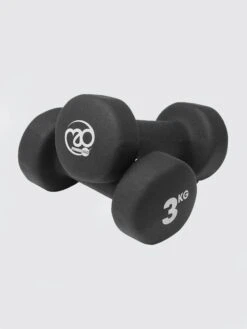 Yoga Mad Pair Of 3Kg Neo Dumbbells Weights - Black -Yoga Supply Store hg1mcle3w33