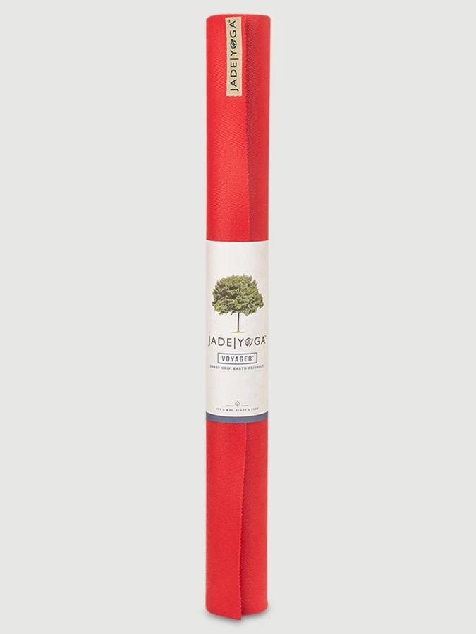 Jade Yoga Voyager Yoga Mat 1.6mm - Fire Engine Red 4 Jade Yoga Voyager Yoga Mat 1.6mm - Fire Engine Red - Image 2