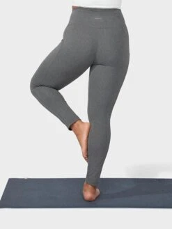 Manduka Renew Women's High Rise Yoga Leggings With Pocket - Heathered Grey -Yoga Supply Store hzqietxstop