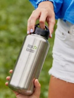 Klean Kanteen Wide Bottle 40oz (1182ml) With Loop Cap -Yoga Supply Store i3gqfrdjzr5