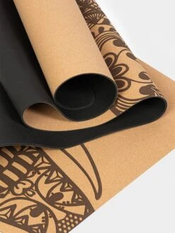 Yoga Studio Printed Elephant Cork Yoga Mat - 4mm -Yoga Supply Store io2dxvi0bkc