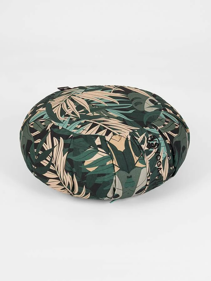 Yoga Studio Round Designed Organic BuckwheatCushion - Floral Collection 7 Yoga Studio Round Designed Organic BuckwheatCushion - Floral Collection - Image 5
