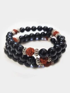 Yoga Studio Black Onyx & Rudraksha Mala Bead Bracelet -Yoga Supply Store ke4zjvlmy2a 60260c25 6661 464d 9323 54c86e3cce10