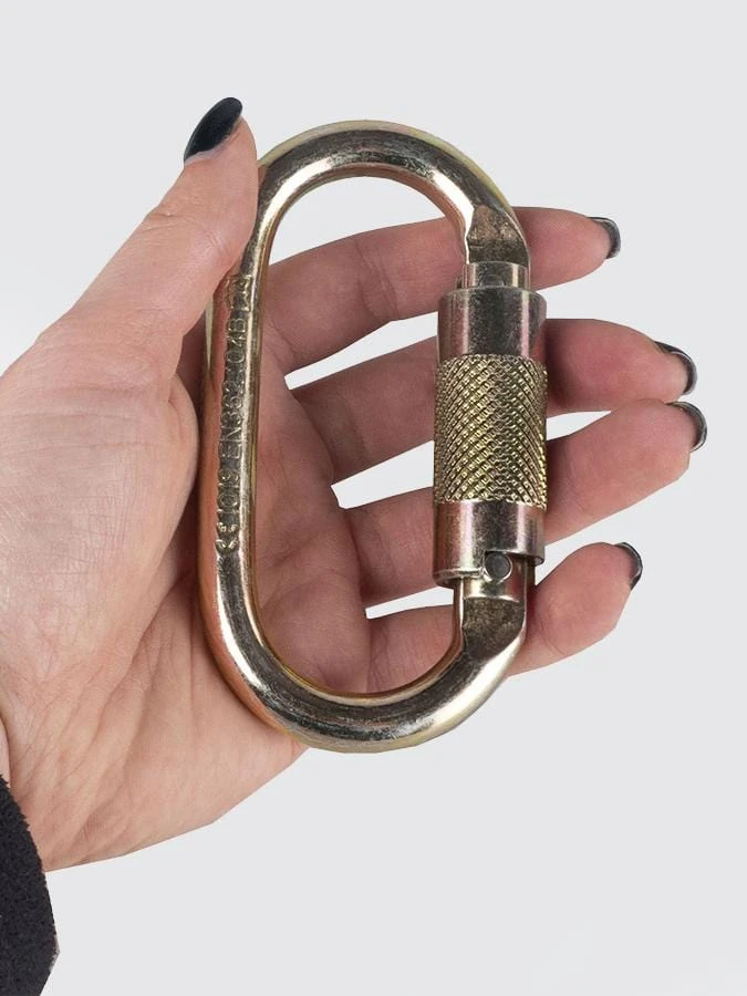 Yoga Studio Prodigy Auto Locking Steel Oval Carabiners 4 Yoga Studio Prodigy Auto Locking Steel Oval Carabiners - Image 2