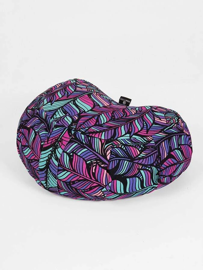 Yoga Studio Crescent Designed Organic Buckwheat Cushion - Floral Collection 13 Yoga Studio Crescent Designed Organic Buckwheat Cushion - Floral Collection - Image 11