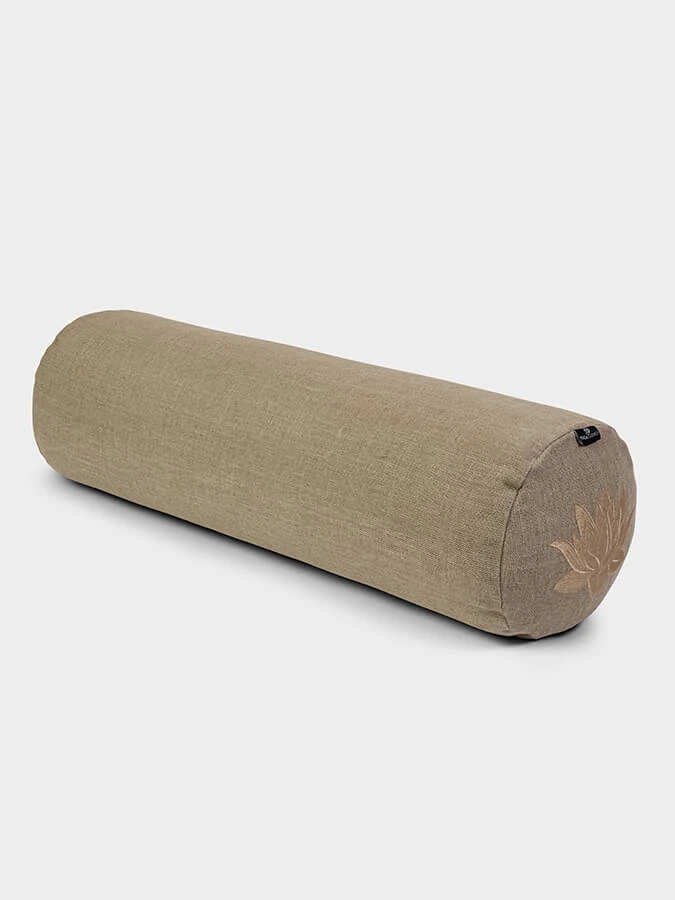 Yoga Studio Organic Buckwheat Hemp Lotus Bolster 3 Yoga Studio Organic Buckwheat Hemp Lotus Bolster