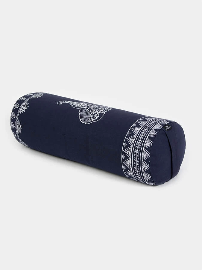 Yoga Studio Organic Buckwheat Elephant Designed Round Bolster 4 Yoga Studio Organic Buckwheat Elephant Designed Round Bolster - Image 2