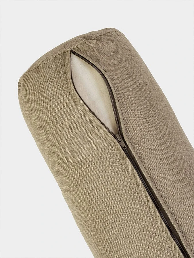 Yoga Studio Organic Buckwheat Hemp Lotus Bolster 7 Yoga Studio Organic Buckwheat Hemp Lotus Bolster - Image 5