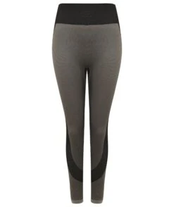 Tombo Women's Yoga Panelled Leggings - Grey/Black -Yoga Supply Store qtzv2vleoe5