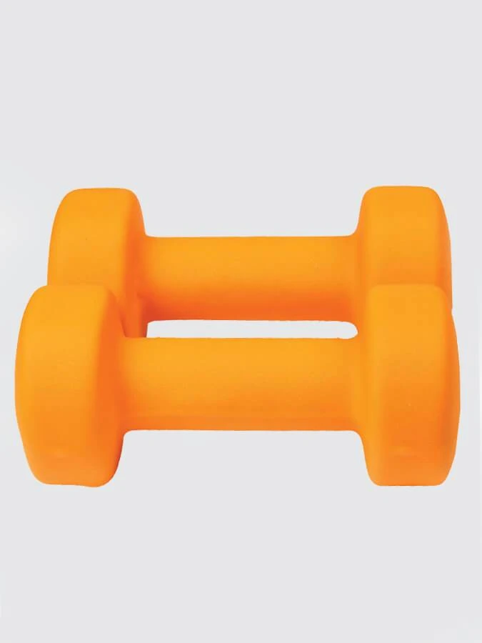 Yoga Mad Pair Of 3Kg Neo Dumbbells - Orange 6 Yoga Mad Pair Of 3Kg Neo Dumbbells - Orange - Image 4
